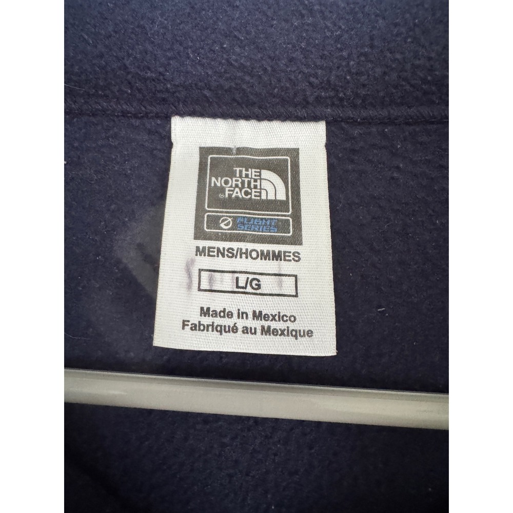 The North Face Fleece Pullover Mens L Navy Blue Flight Series Polartec 1/4 Zip - Picture 4 of 9